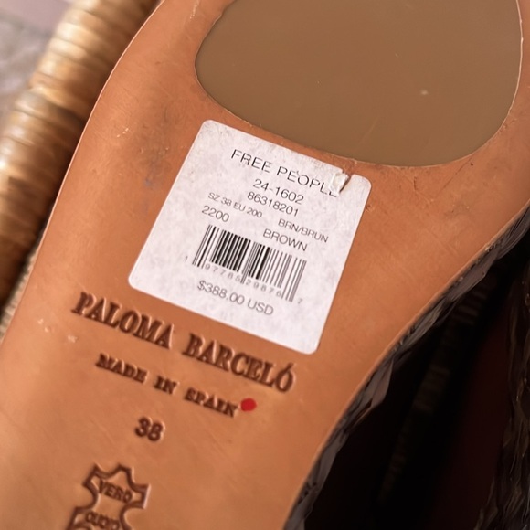 Free People x Paloma Barcelo Sandals Size EU 38 or US 7 NWT - Picture 14 of 15